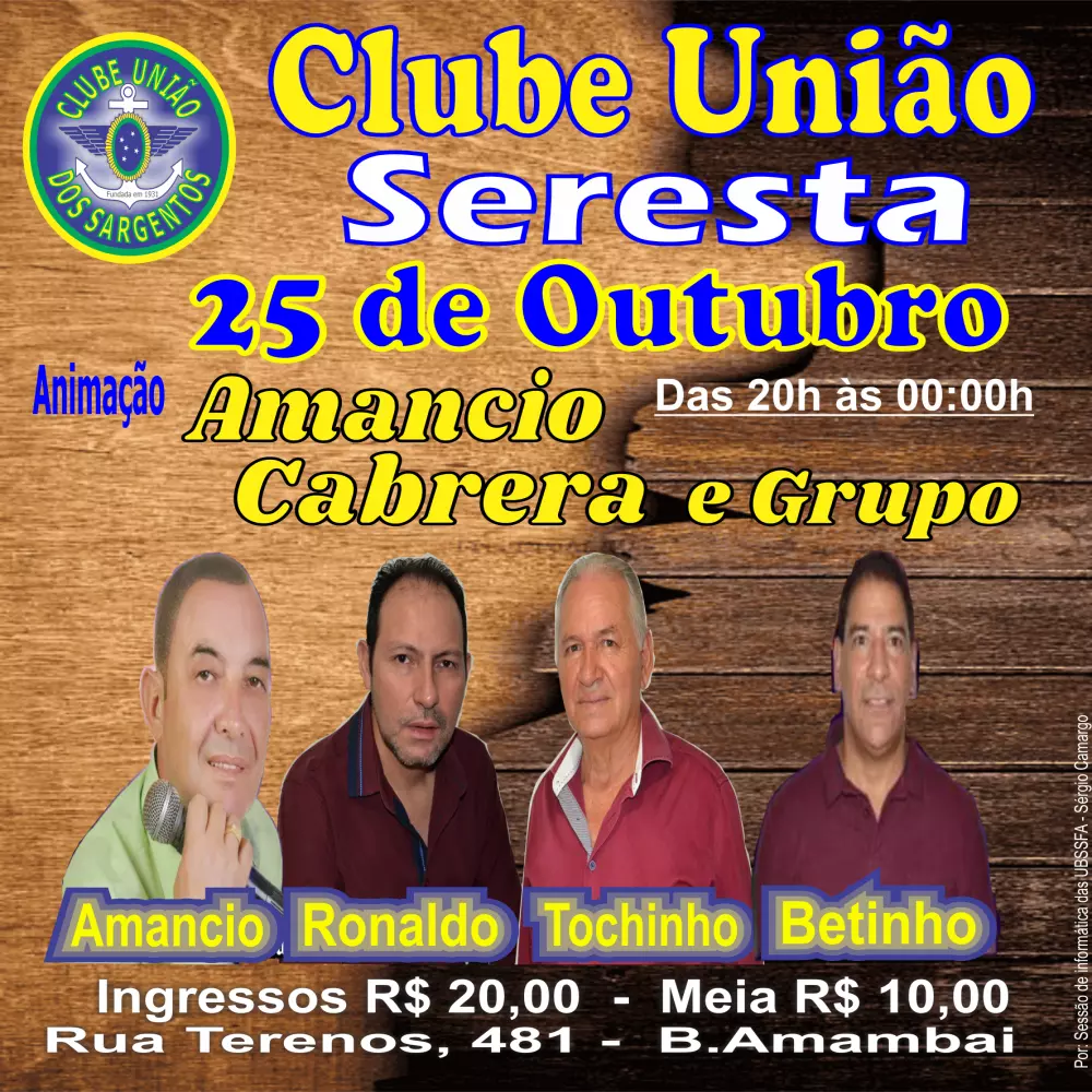 Seresta do Clube União 25/10/2023